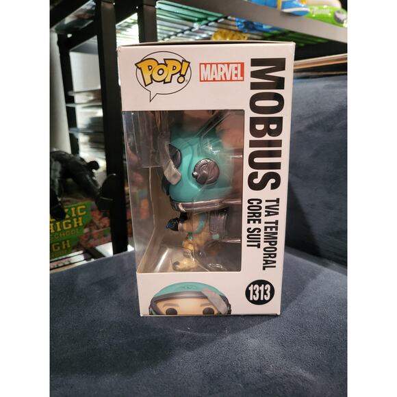 Funko Pop Loki Season 2 Mobius In TVA Temporal Core Suit #1313 Protective Case - Picture 2 of 6